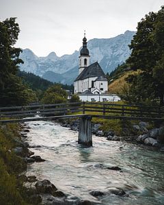 Church of Ramsau, Berchtesgaden by Adriaan Conickx