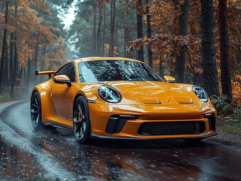 Porsche 911 orange by Bianca Bakkenist