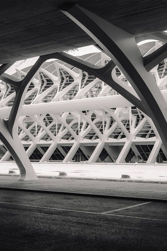 Zwart-wit compositie: geometrie van moderniteit