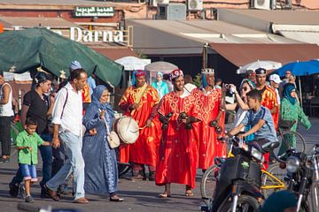 Marrakech - Plein van de gehangenen (Djemaa el Fna) van t.ART