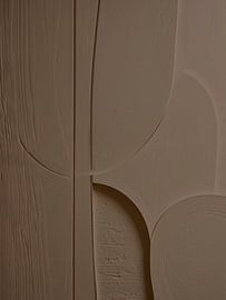 Botanisch Minimalisme - Organische vormen in Warm Taupe van STUDIO ARTSY