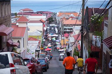 Uitzicht op St. George's (Grenada - Caribisch gebied)