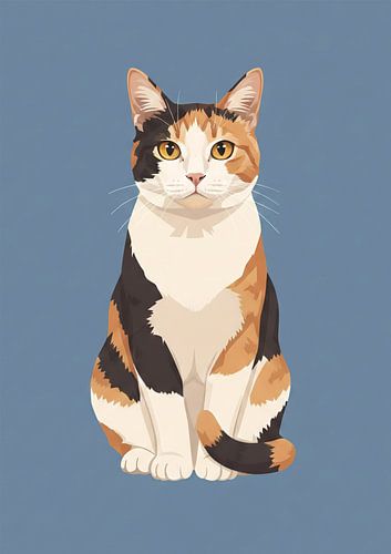 Elegant Cat Illustration