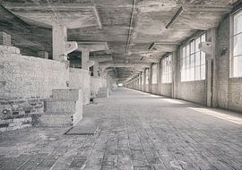 Abandoned sites: Sphinx factory Maastricht Eiffel building basin and windows. by OK-ART