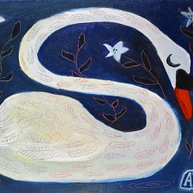 Abstrakter Schwan von Anita Letuve