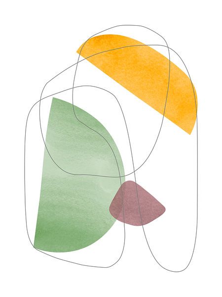 Abstracte vormen 1 van Vitor Costa