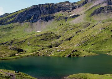 groene bergen en blauwe meren in Switzerland van Yara Terpsma