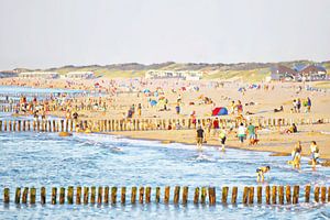 Sommerabend am Meer von Yvonne Blokland