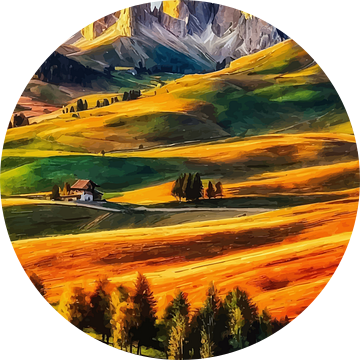 Herfst boven de Alpe di Siusi