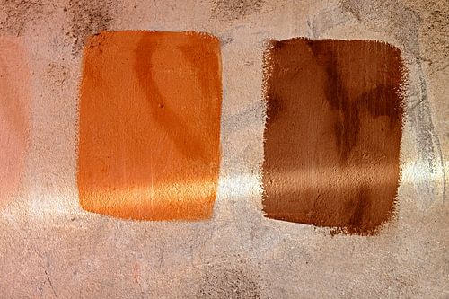 koraal  en bruintinten