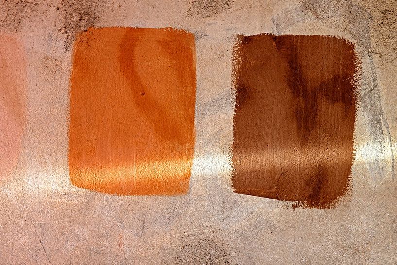 koraal  en bruintinten van Hanneke Luit