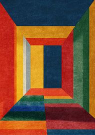 Géométrie abstraite dans le tunnel de couleurs sur Niklas Maximilian