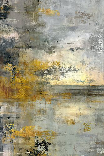 Luxuriöse abstrakte Malerei - Verwittertes und zeitloses Design von BowiScapes Abstrakt und digitale Kunst