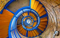 Treppenhaus Spirale in einem Leuchtturm
