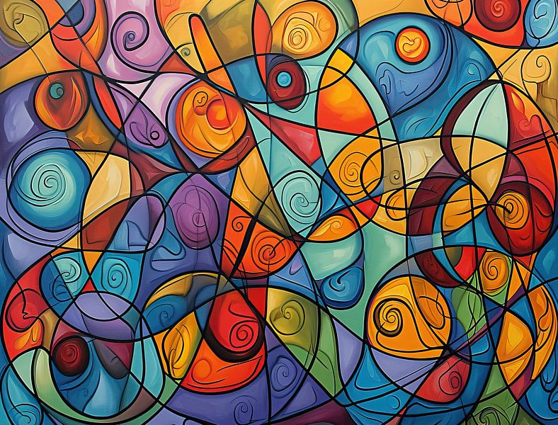 Spirales | Art abstrait vibrant par La collection ARTEO