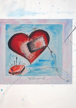 Heart patch by Klaus Heidecker
