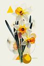 Narcissen - Helder narcissen-kunstwerk van Poster Art Shop thumbnail