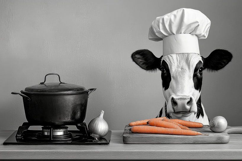 Chef Cow by Poster Art Shop