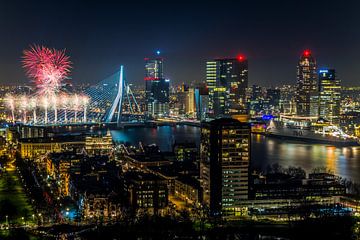 Nationale Feuerwerk 2014 in Rotterdam von MS Fotografie | Marc van der Stelt