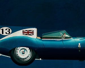 Jaguar Type D 1956 Partie droite sur Jan Keteleer