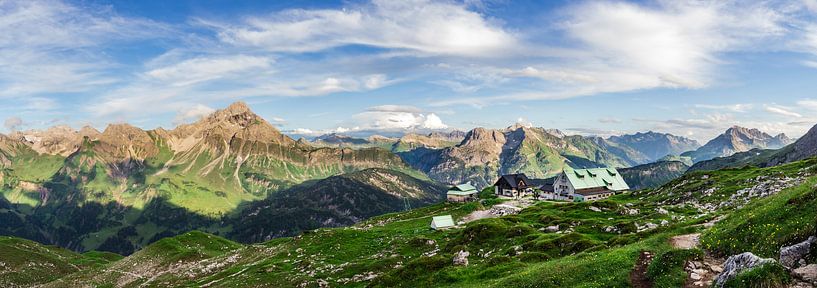 Bergpanorama Mindelheimer Hütte von Coen Weesjes