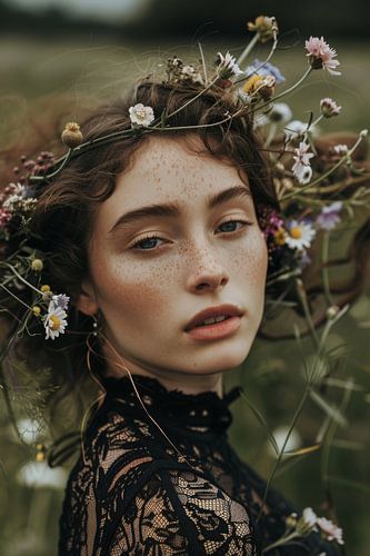 Bloemenmagie in gouden licht