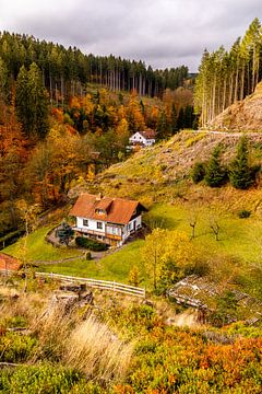 Herfstwandeling door de Spittergrund bij Tambach-Dietharz naar de waterval van Oliver Hlavaty