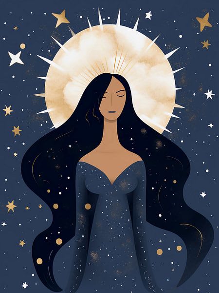 Déesse de la lune par haroulita
