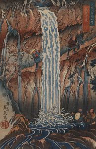 Keisai Eisen, Wasserfall von hinten gesehen