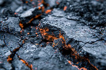 Fiery textures in cracked rock by Imperial Art House