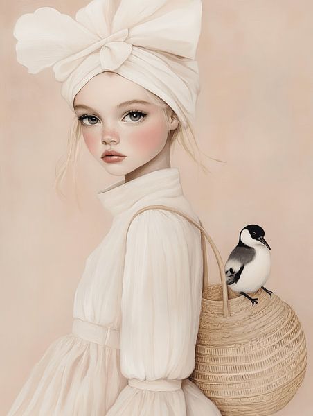 The girl and the bird by Carla Van Iersel