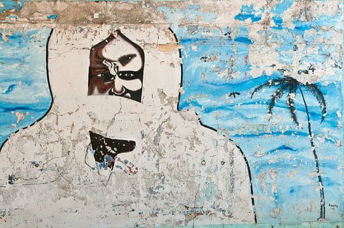 Muurschildering van Cheikh Ahmadou Bamba (Senegal)