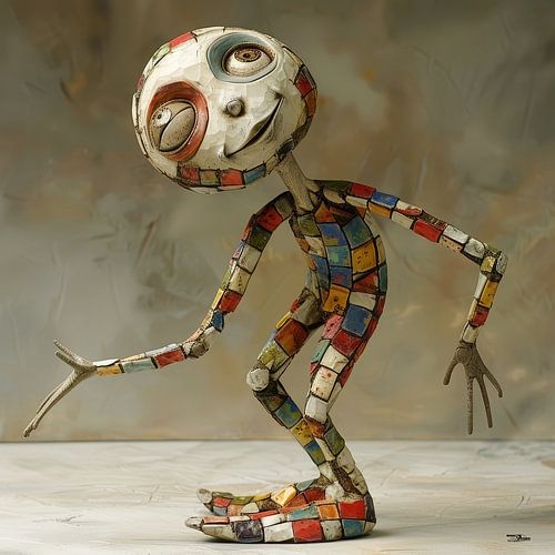 colourful whimsical doll
