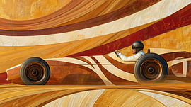 Retro Racing Adventure in Motion by Wall Wonder