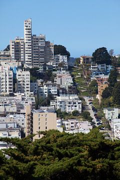 San Francisco - Gezicht op Lombard Street