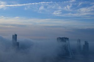 Rotterdam en bleu et blanc