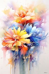 Abstraktes Bild einer Blume/Blumen.