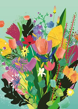 Lente boeket van Suzanne Allewelt