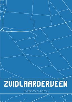 Blueprint | Carte | Zuidlaarderveen (Drenthe) sur Rezona