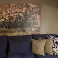 Kundenfoto: Blühender Baum im Obstgarten - Geo Poggenbeek, auf leinwand