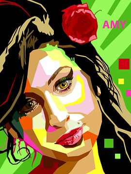 Pop Art Amy Winehouse von Doesburg Design