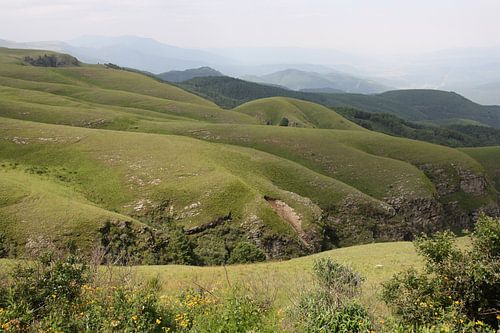 een prachtig uitzicht van de afrikaanse heuvels