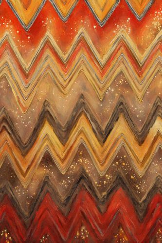 Vuurige Zigzag Patronen