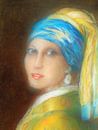 Girl with a Pearl Earring. (1) von Ineke de Rijk Miniaturansicht