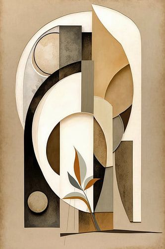 Abstrakt schilderij voor aan de muur