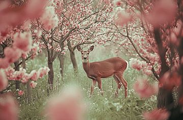 Serenade in roze en groen van Grégoire Auger