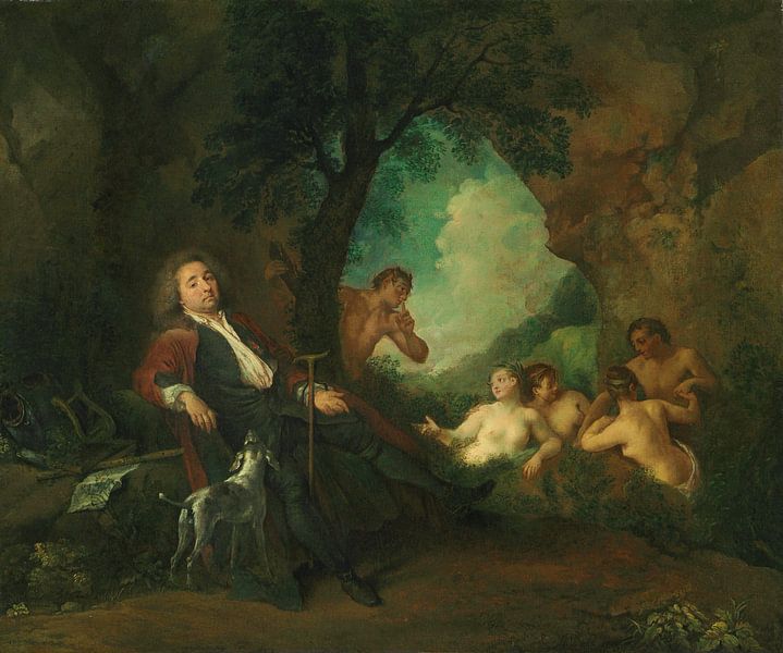 Porträt von Antoine de la Roque, Jean Antoine Watteau, 1718 von Atelier Liesjes