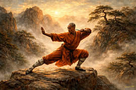 Dynamisches Shaolin-Training – China | Japanische Kunstsammlung