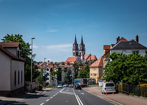 Blick auf die Skyline von Oschatz in Sachsen