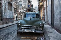 Vintage classic car in Cuba in downtown Havana. One2expose Wout kok Photography.  by Wout Kok thumbnail